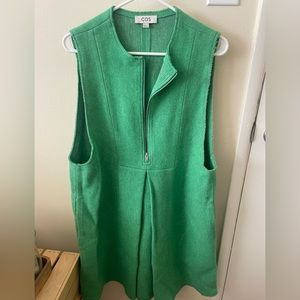 COS lime green dress